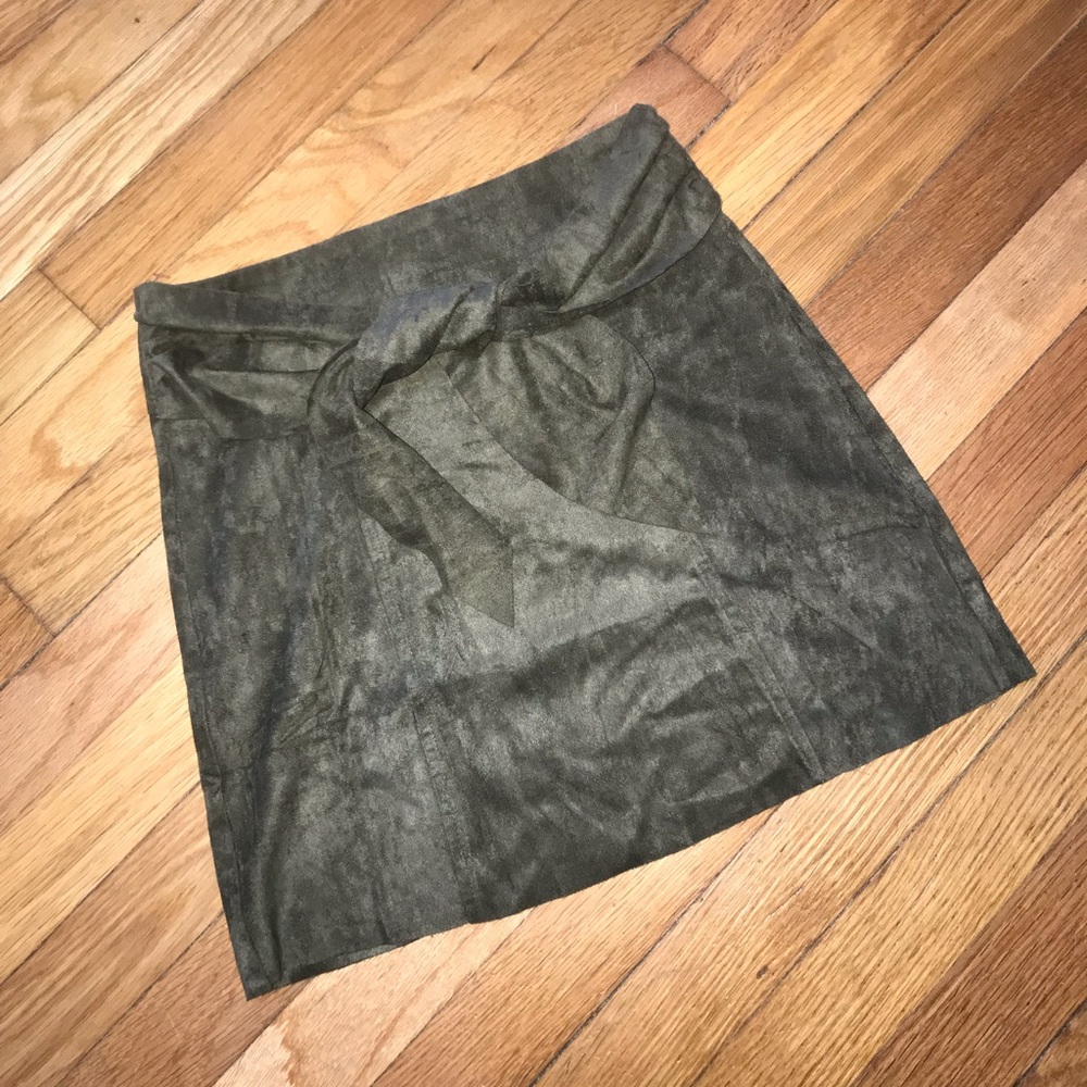 Love Faux Suede Mini Skirt